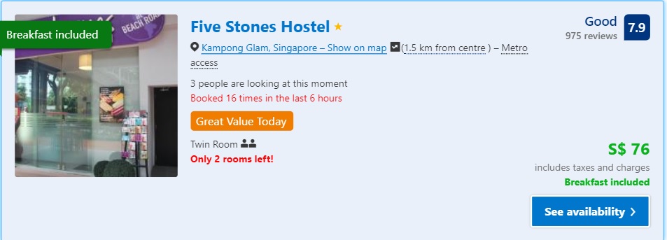 homestay singapore