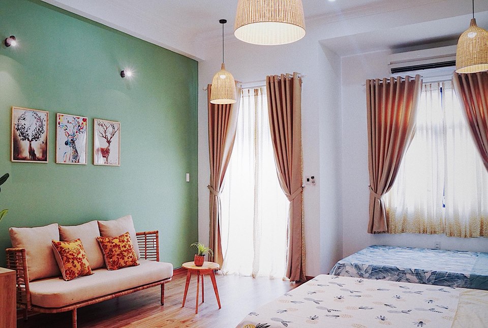 phòng đôi tại nắng house homestay đà nẵng