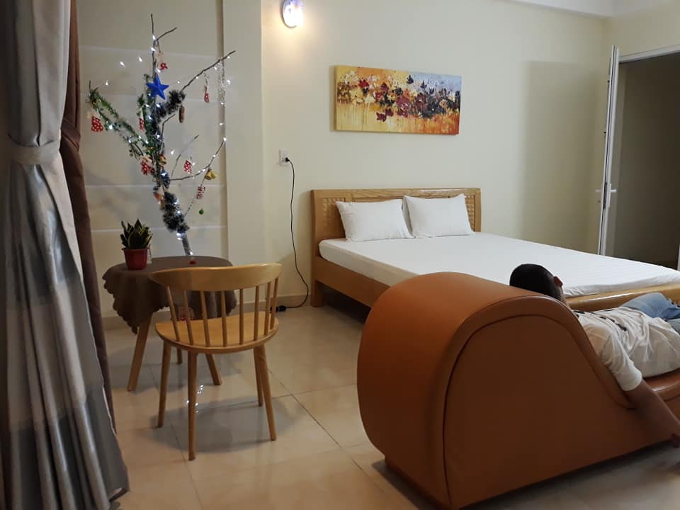 phòng ngủ ấm cúng tại tuấn phương homestay đà nẵng