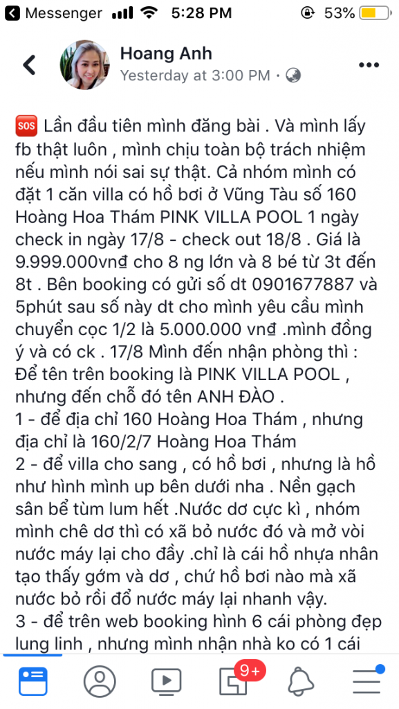 booking.com lừa đảo